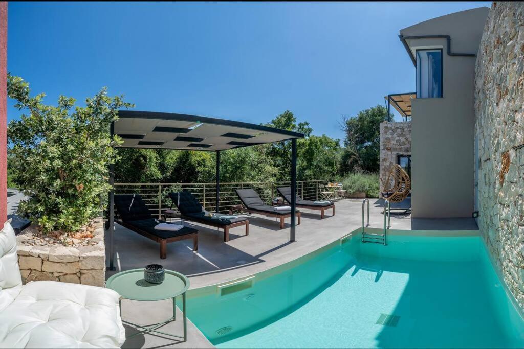 Villa Elisabeth Sea View Private Pool Fiskardo Kefalonia Katsaráta Exterior foto
