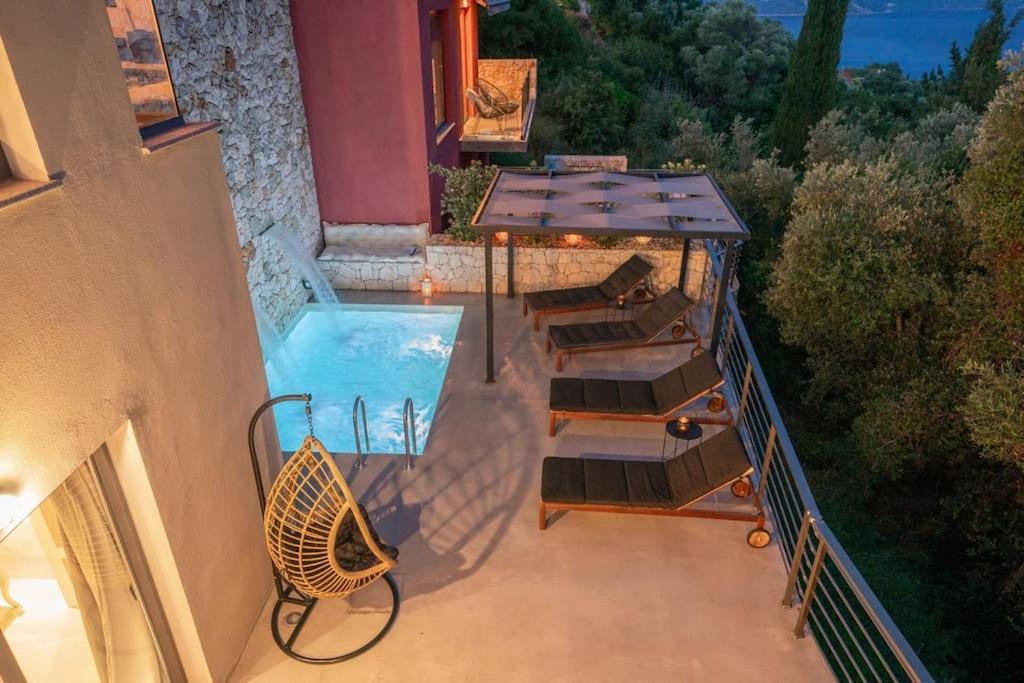 Villa Elisabeth Sea View Private Pool Fiskardo Kefalonia Katsaráta Exterior foto